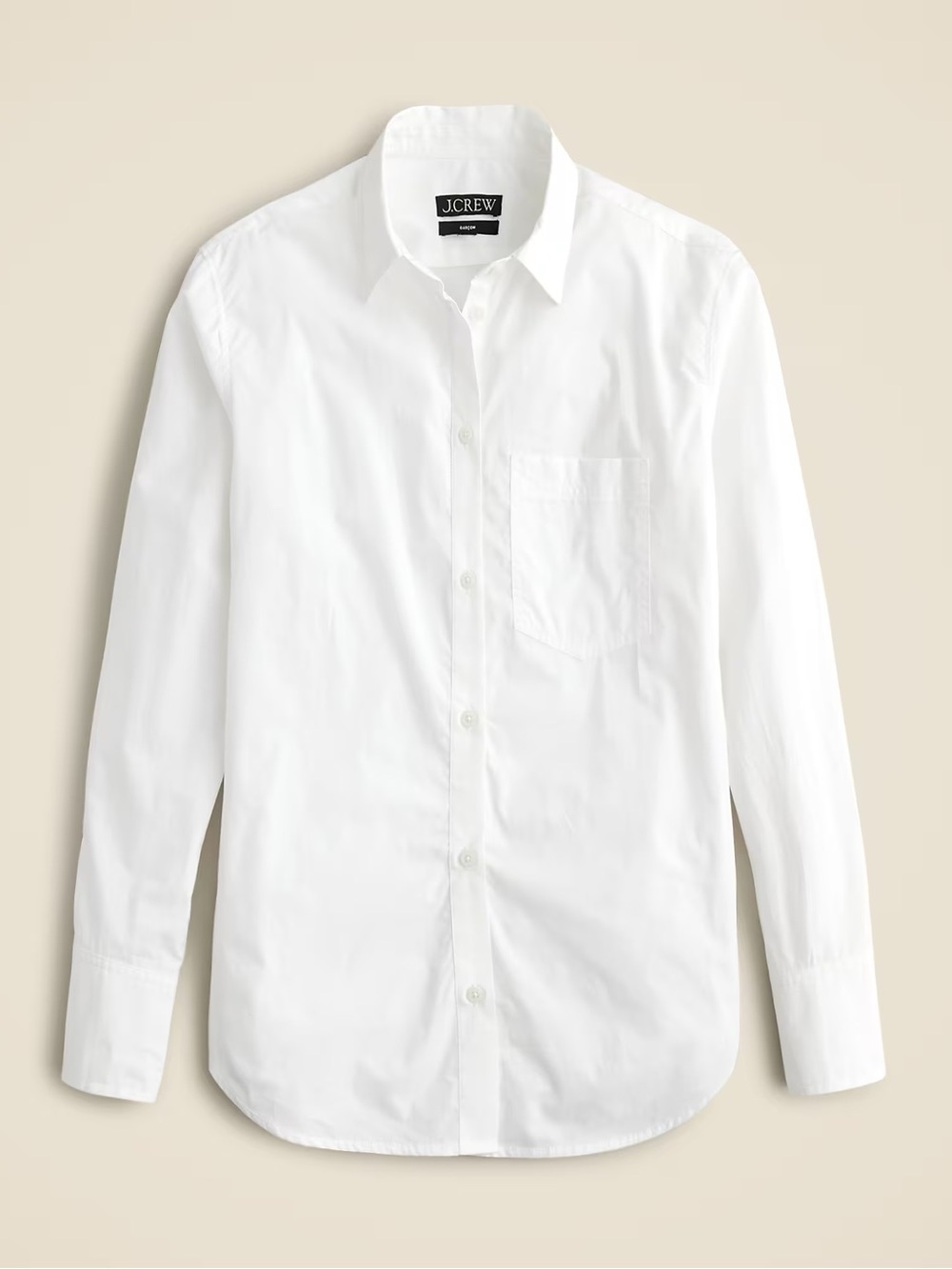 J. CREW Garçon classic shirt in cotton poplin White Size 10 NWD $98 BY 715 - Picture 3 of 8